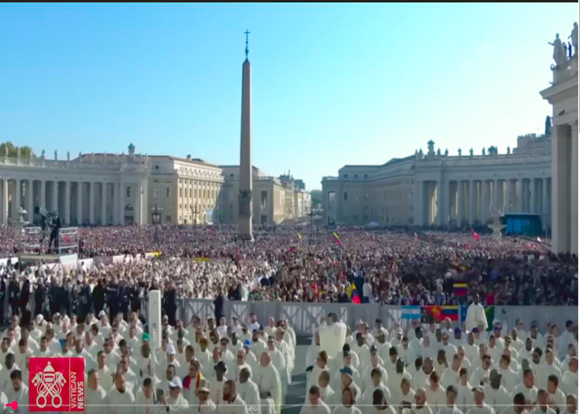 Santa Misa con Canonización 19 de octubre 2025 Papa León XIV