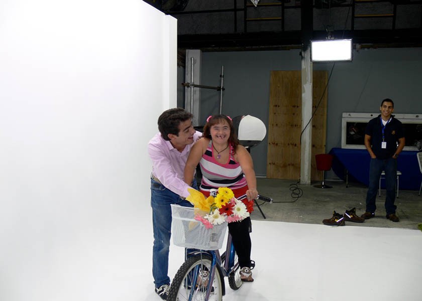 Grupo Madre Carmen tras de cámaras Calendario 2014