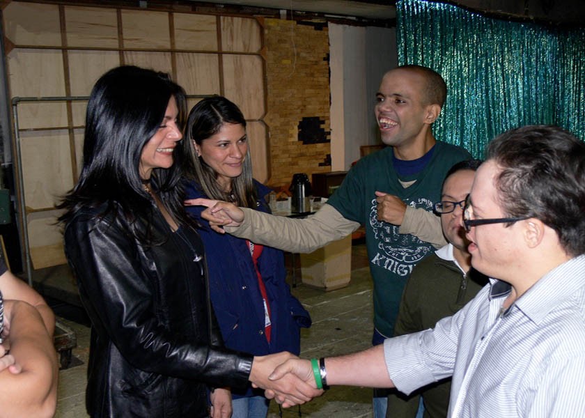 Grupo Madre Carmen tras de cámaras Calendario 2014